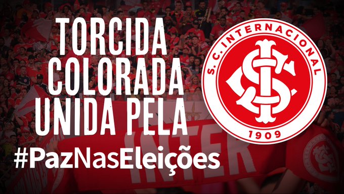 Inter faz apelo por paz nas eleições