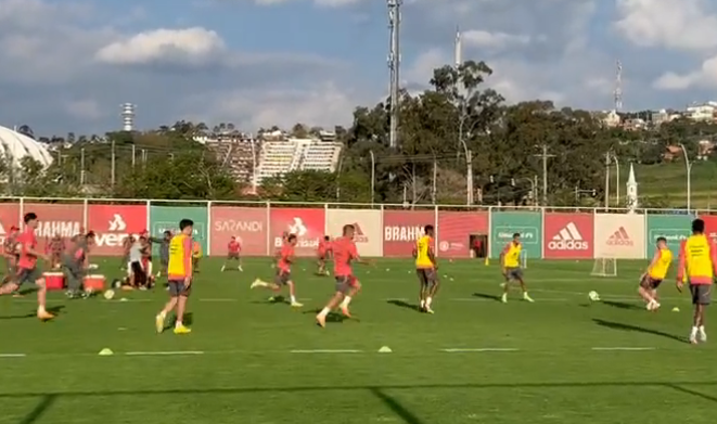 Inter treina visando o jogo contra o Cuiabá; confira a provável escalação