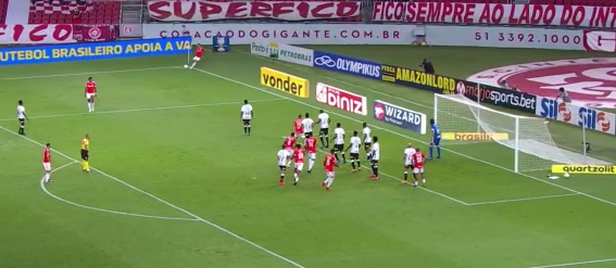Flamengo marca gol que a arbitragem tirou do Inter em 2020; confira o vídeo