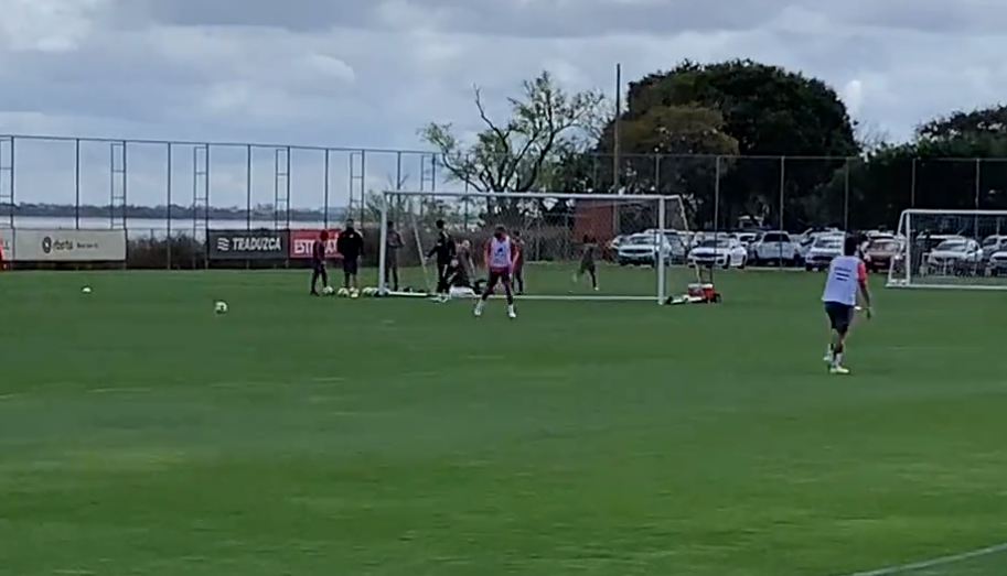 O ‘susto’ do treino do Inter