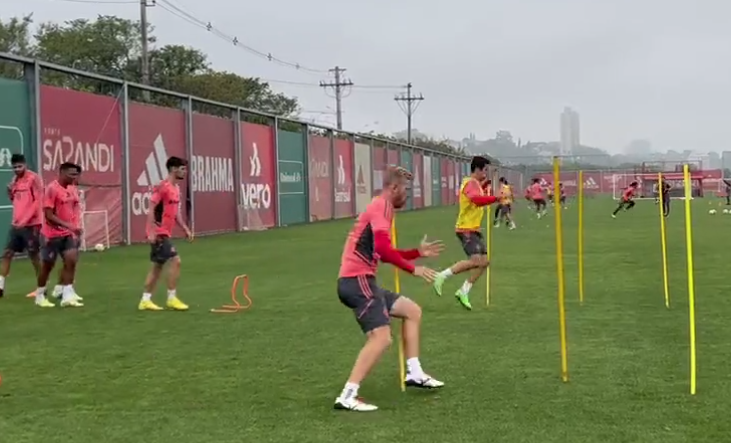 A boa notícia do treino do Inter