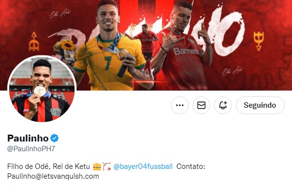 A postagem de Paulinho, alvo do Inter, que superou até mesmo Lula