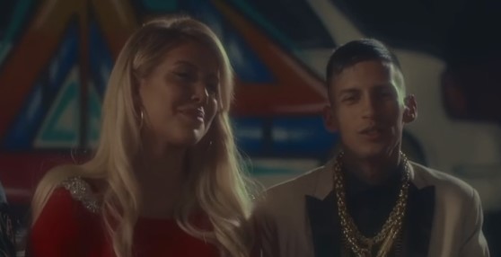 Cantor lança clipe com Wanda Nara e roupa do Inter