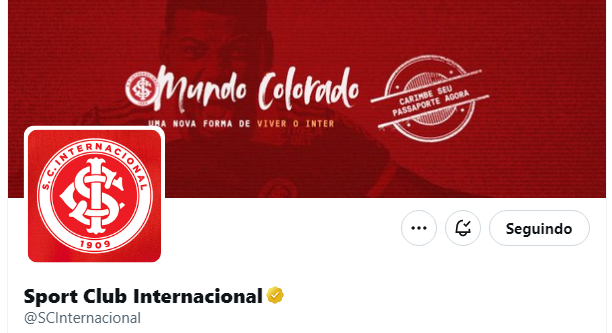 Inter faz postagem exaltando jogador do elenco