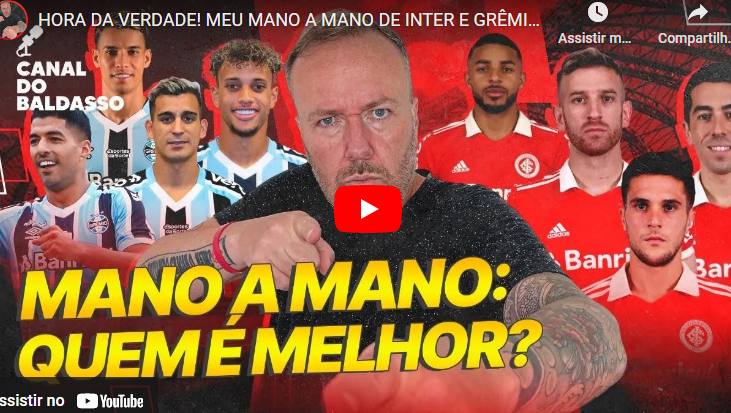 Mano a Mano: A “seleção Gre-Nal” montada por Fabiano Baldasso