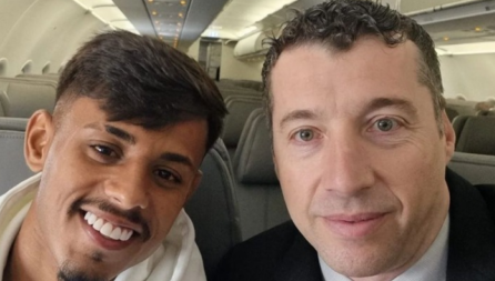 A postagem do atacante que está sendo contratado pelo Inter
