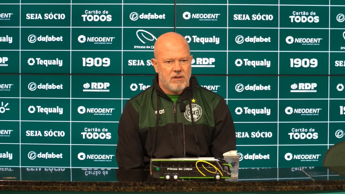 A avaliação do técnico do Coritiba sobre a partida contra o Inter