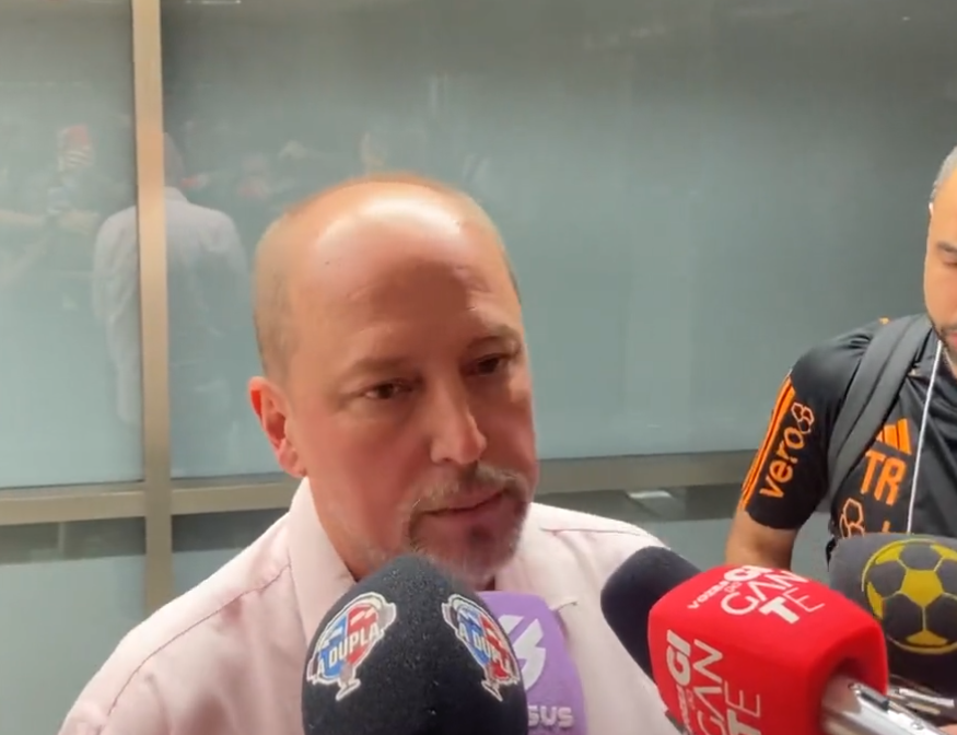 A postagem do presidente do Inter antes do time entrar em campo contra o São Luiz