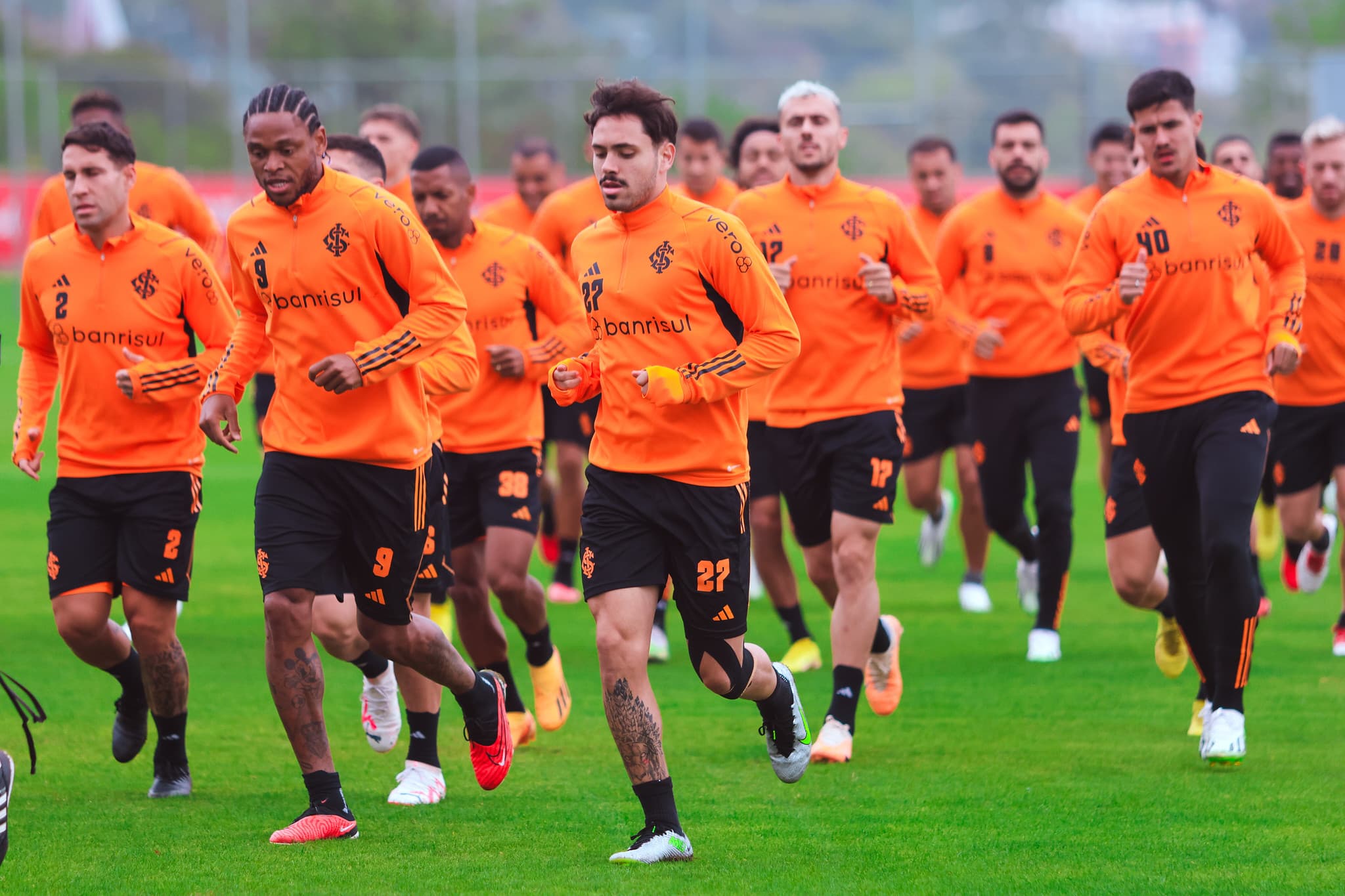 A visita recebida pelos jogadores do Inter na última quinta-feira