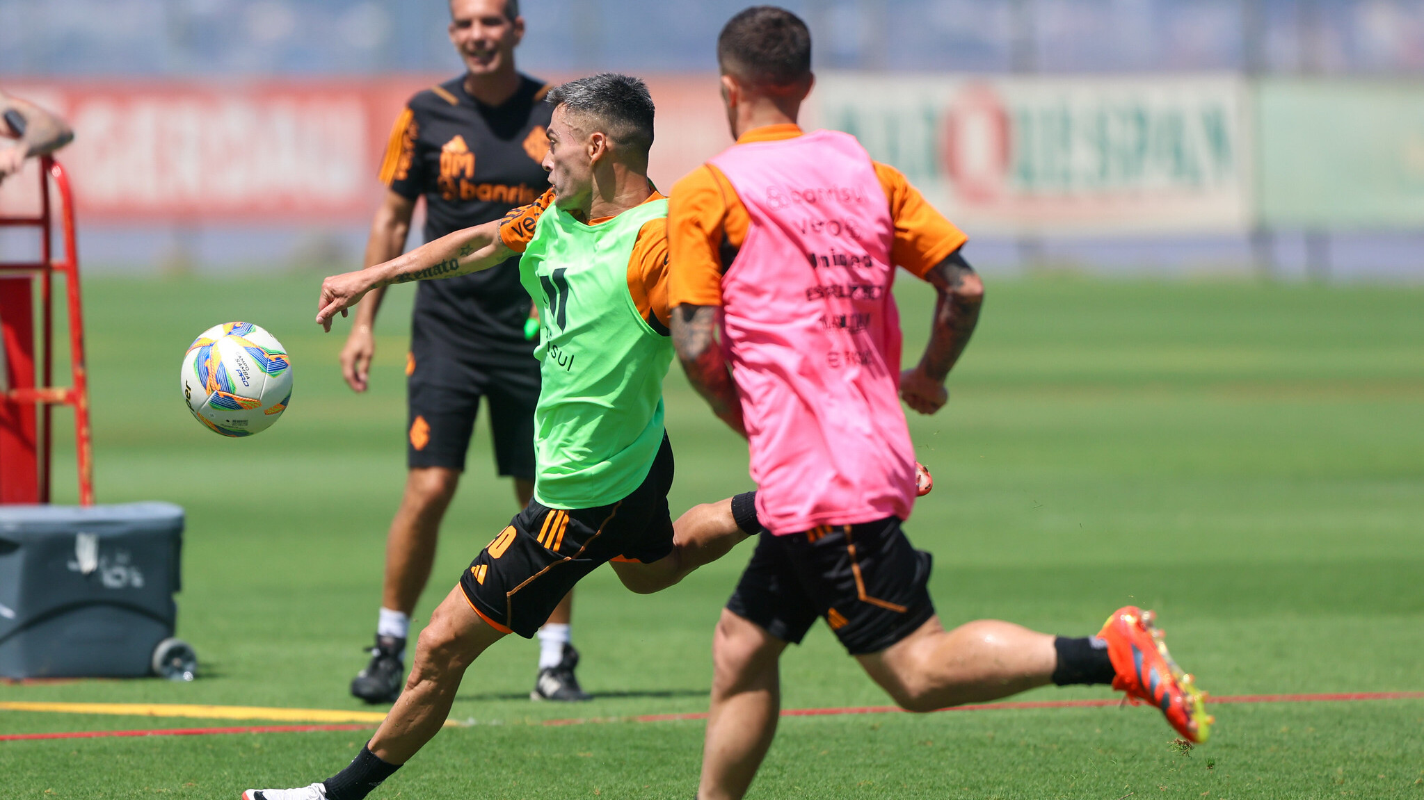 Sobre o treino realizado pelo Inter na manhã desta terça-feira