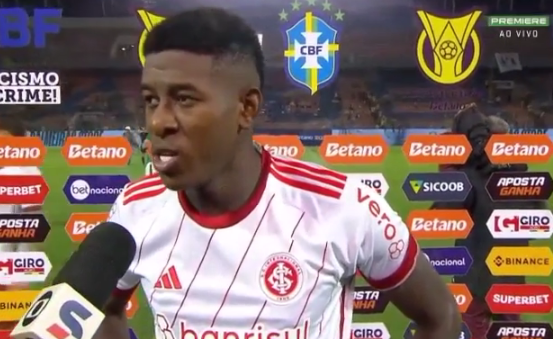 O destaque feito por Vitão no final da partida contra o Ceará