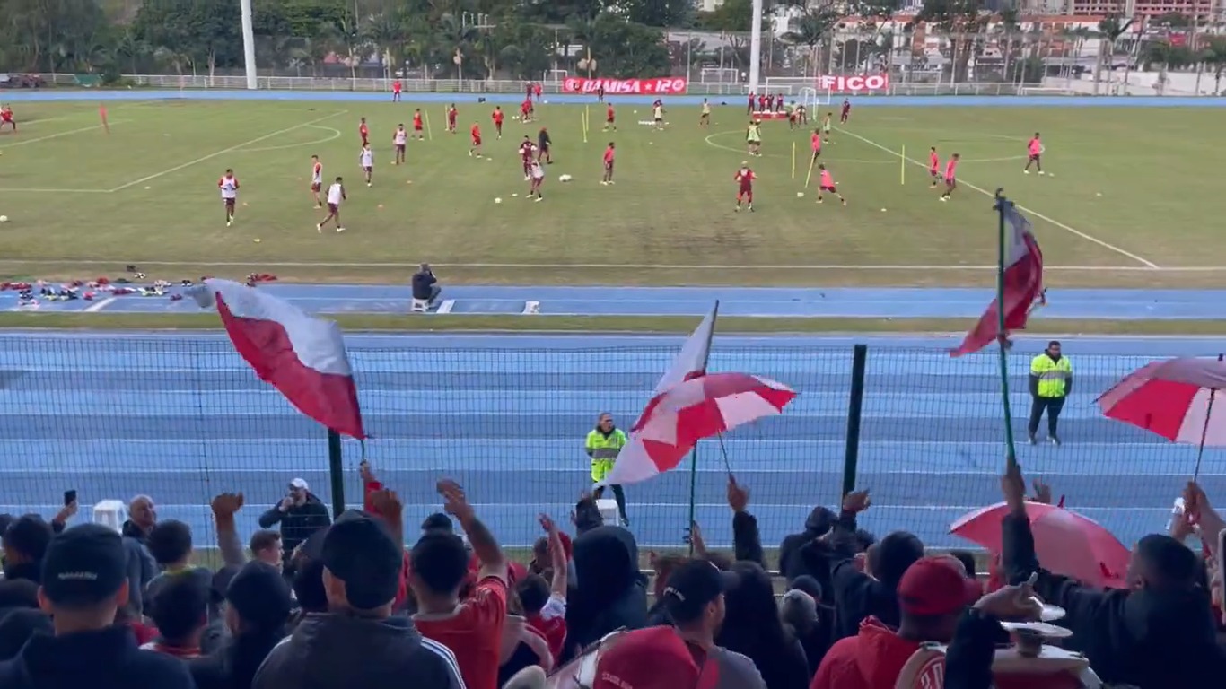 Inter mostra chegada da torcida e divulga informação sobre treino aberto