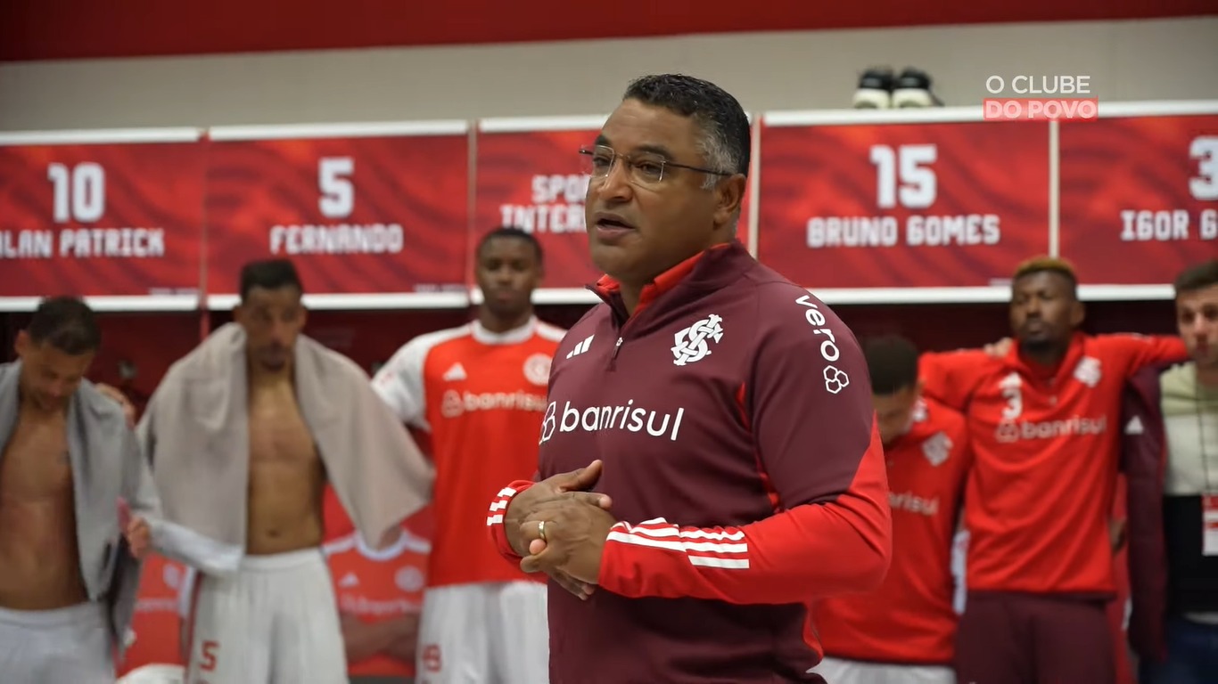Com discurso de Roger, Inter divulga bastidores do empate com o Flamengo