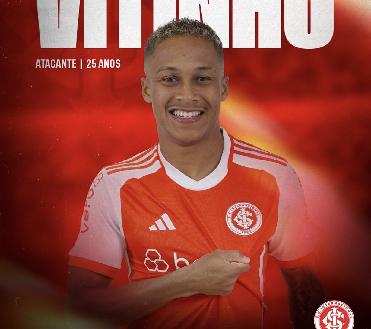 Inter anuncia a contratação de Vitinho; saiba o tempo de contrato: