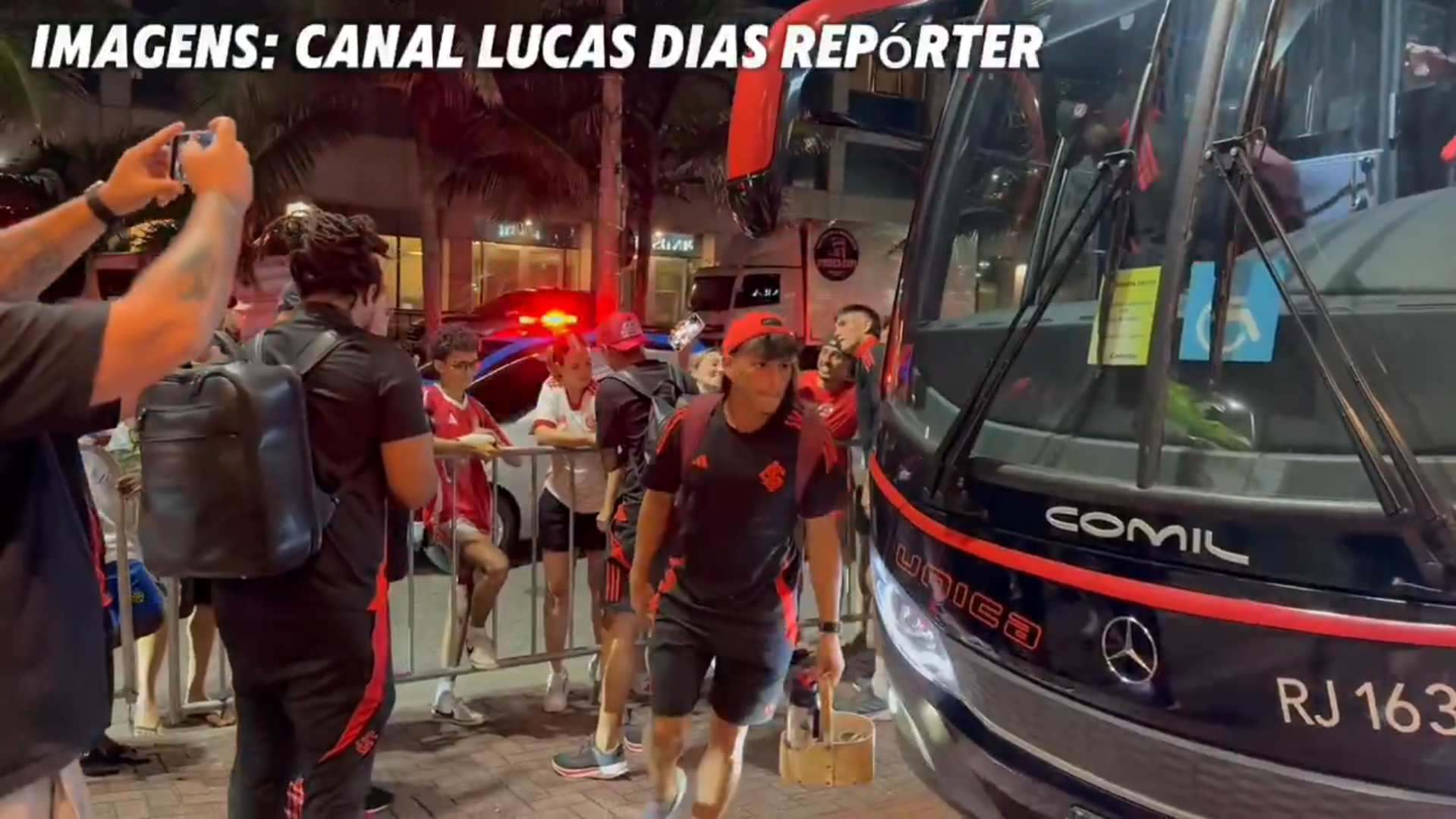 Inter chega ao Rio de Janeiro onde encara o Flamengo neste sábado; veja imagens