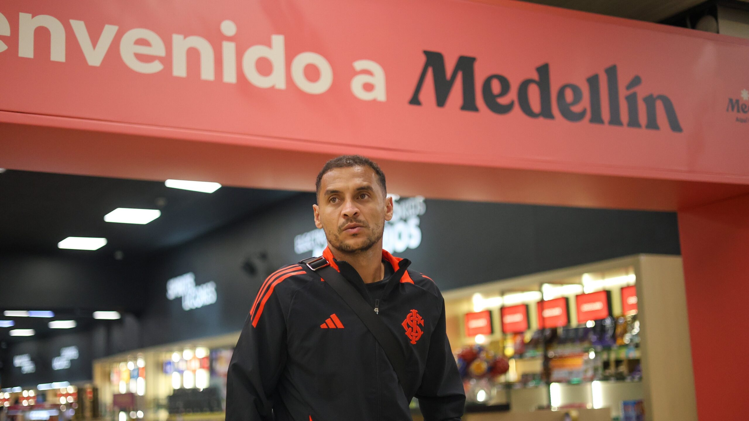 Um detalhe sobre o desembarque do Inter na Colômbia para enfrentar o Atlético Nacional